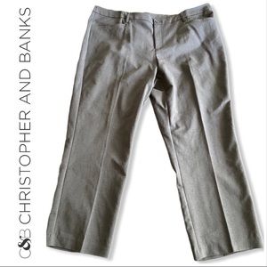 CJ BANKS Christopher and Banks Grey Pants Size 24W